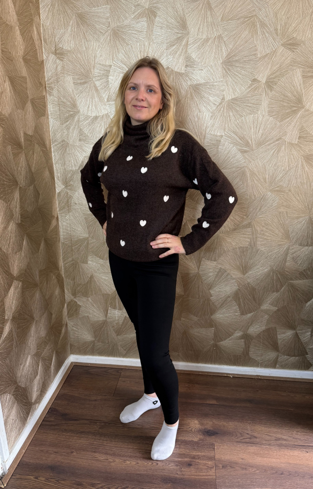 Thermo legging zwart.